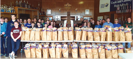 Bags of donations