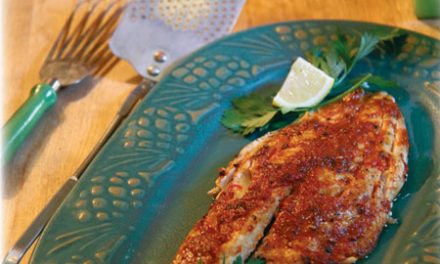 Broiled Bluefish With Sweet-Pepper Butter