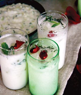 Doogh : Fizzy Yogurt Drink With Mint and Rosewater