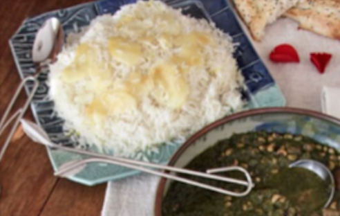 Polo Bah Tahdig : Rice With Crispy Potato Crust